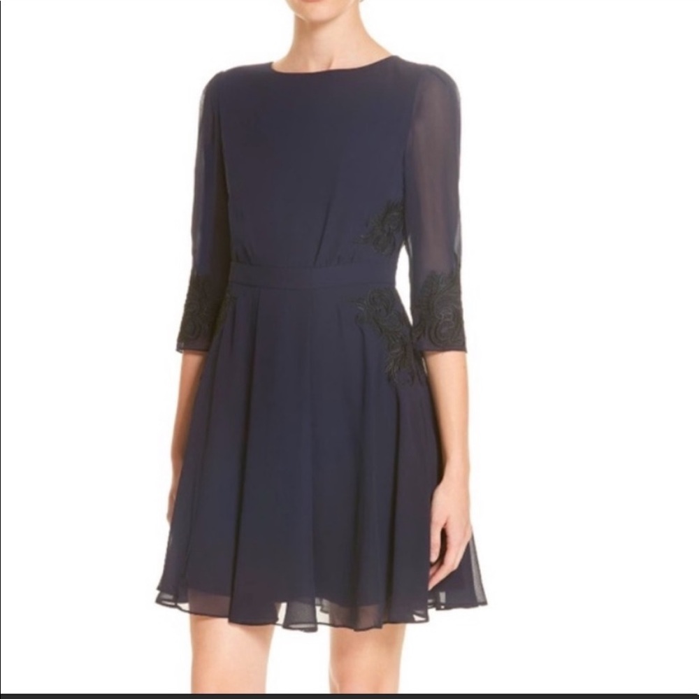 Ted Baker London gaenor embroidered dress size 3